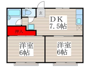 手塚アパートの物件間取画像